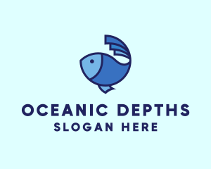 Ocean Fish Seafood  logo design