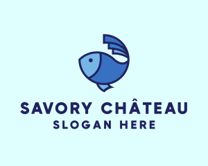 Ocean Fish Seafood  logo design