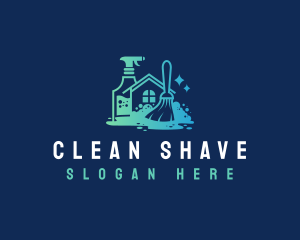 Home Sanitation Cleaning logo design