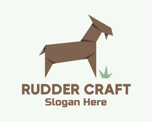 Farm Goat Origami logo design