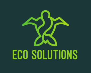 Eco Sea Turtle  logo design