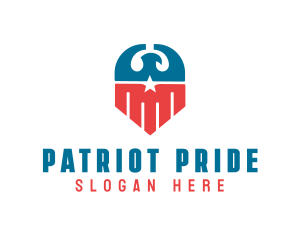 Eagle Patriotic Crest logo design