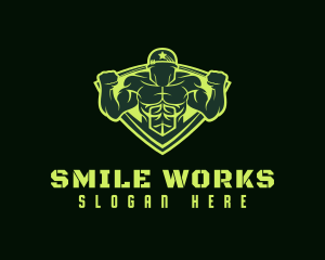 Military Fitness Gym Logo