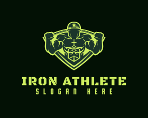 Military Fitness Gym logo design