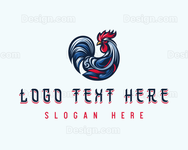 Chinese Zodiac Rooster Logo