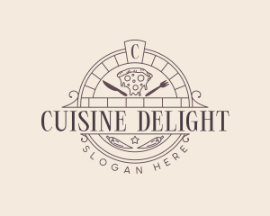 Oven Pizza Cuisine logo design