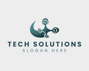 Drone Flight Technology logo design