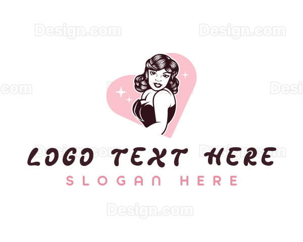 Sexy Retro Lady Logo