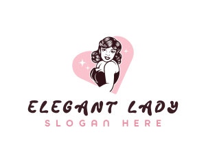 Sexy Retro Lady logo design