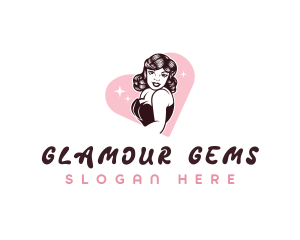 Sexy Retro Lady logo design