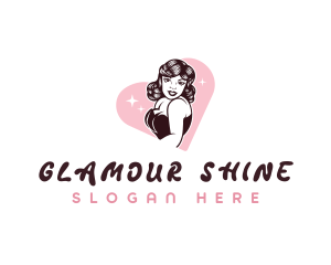 Sexy Retro Lady logo design