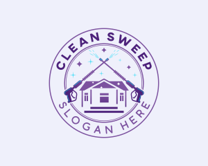 Cleaning Pressure Washer logo design