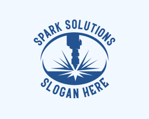 Laser Spark Machinery logo design