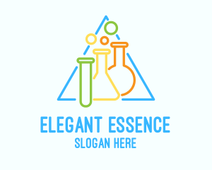 Lab Flask & Test Tube Logo