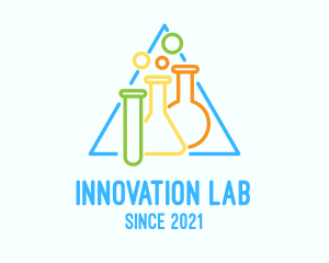 Lab Flask & Test Tube logo