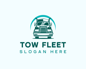 Truck Transport Vehicle logo design