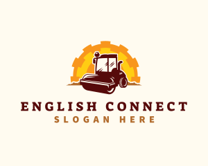 Road Roller Compactor logo design