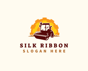 Road Roller Compactor logo design