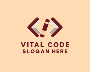 Book Program Code  logo design