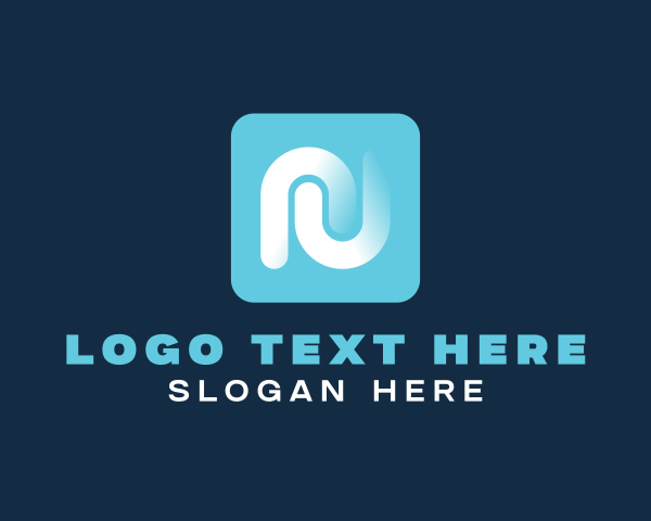 Letter N logo example 2