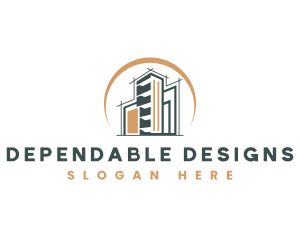 Modern Structural Builder logo design