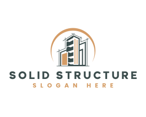 Modern Structural Builder logo design