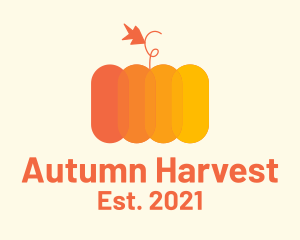 Modern Pumpkin Vegetable logo design