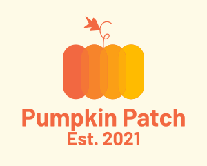 Modern Pumpkin Vegetable logo