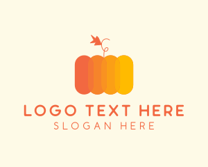 Modern Pumpkin Vegetable Logo