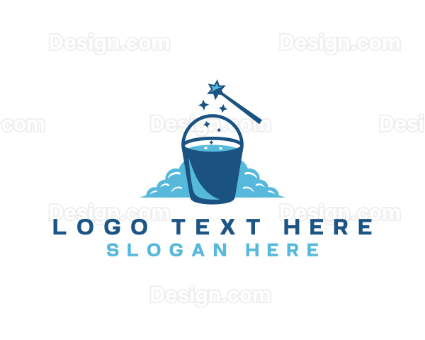 Clean Pail Bucket Logo