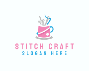 Sewing Fashion Cafe  logo design