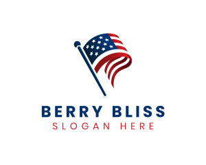 Political American Flag logo design