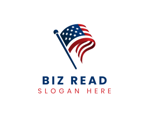 Political American Flag logo design