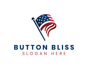 Political American Flag logo design