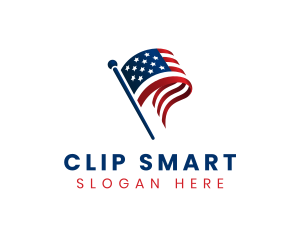 Political American Flag logo design