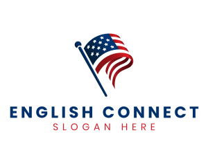 Political American Flag logo design