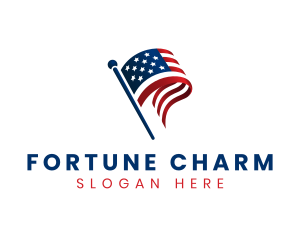 Political American Flag logo design