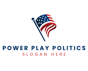 Political American Flag logo