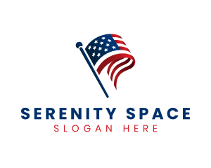 Political American Flag logo design