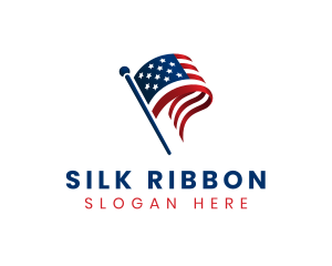 Political American Flag logo design