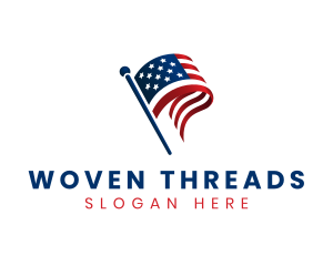 Political American Flag logo design