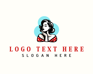 Retro Pinup Fashion Logo