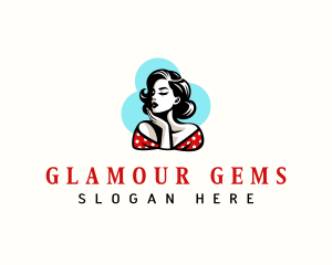 Retro Pinup Fashion logo design