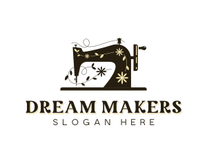 Dressmaker Sewing Machine logo design