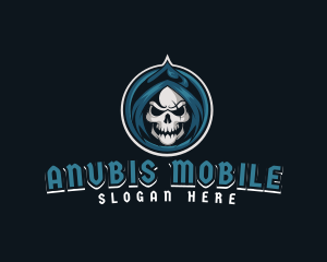 Monster Skull Reaper logo design