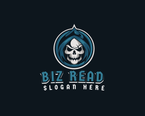 Monster Skull Reaper logo design