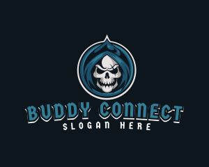 Monster Skull Reaper logo design