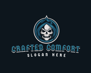 Monster Skull Reaper logo design