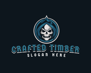 Monster Skull Reaper logo design