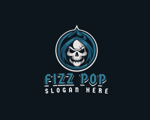 Monster Skull Reaper logo design